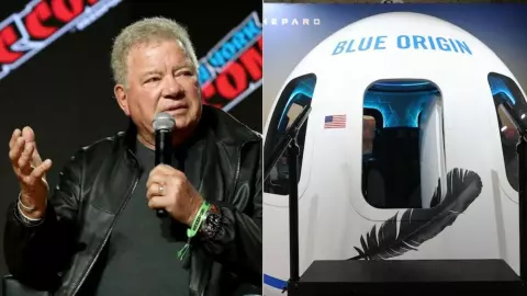 El actor William Shatner viajó al Espacio con Blue Origin