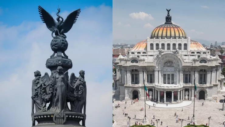 ¿Qué simboliza el águila que está en la cúpula del Palacio de Bellas Artes?
