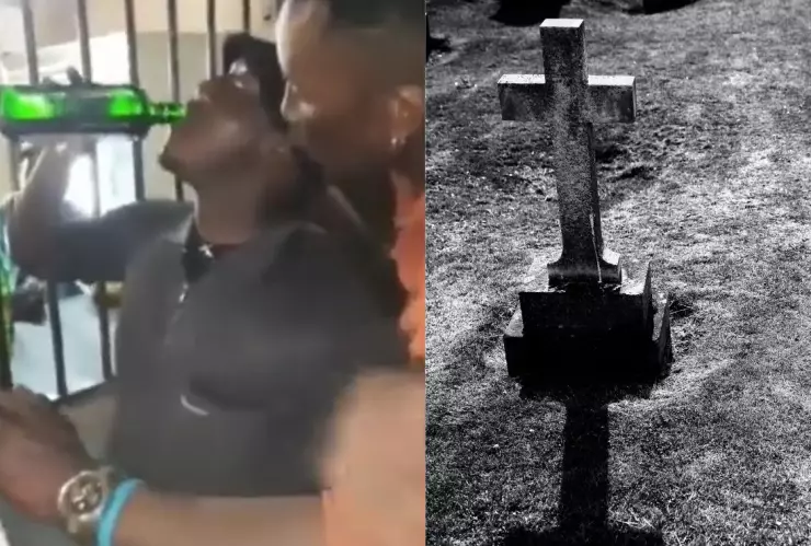 Hombre muere al beber botella entera de licor en 2 minutos pagar apuesta.