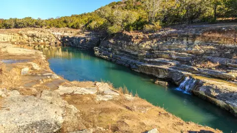 el bonito Canyon Lake en el estado de Texas