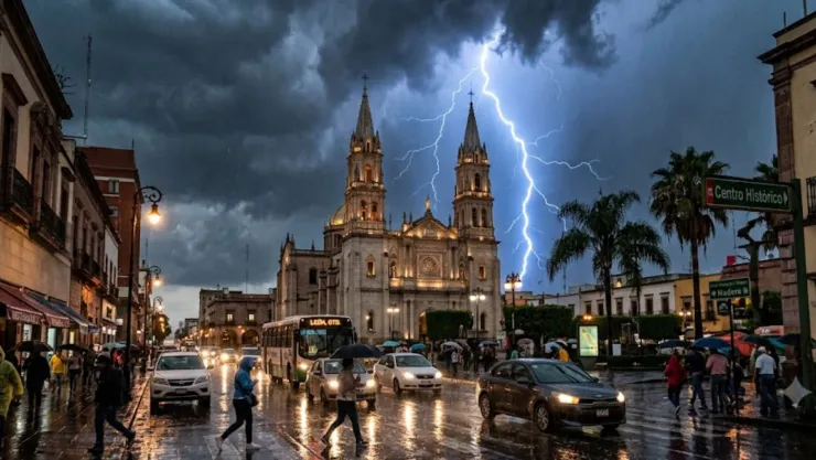 ¡SACA EL PARAGUAS! Esperan LLUVIAS FUERTES y posible caída de GRANIZO en el atardecer en Guanajuato