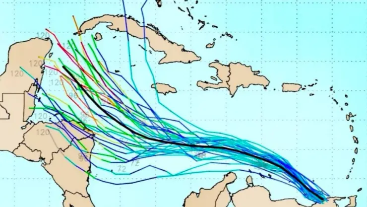 Aumenta probabilidad de desarrollo zona de baja presión en el Caribe