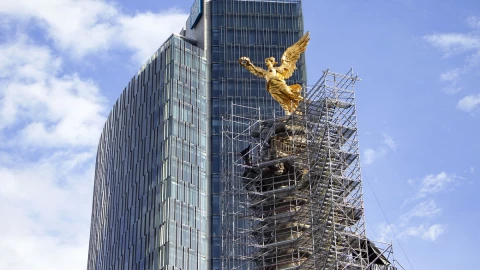 Ángel de la Independencia rehabilitación andamios.jpg