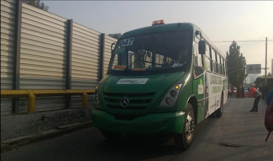 El chofer del autobús fue detenido y trasladado a la agencia 31 del Ministerio Público en la delegación Miguel Hidalgo.
