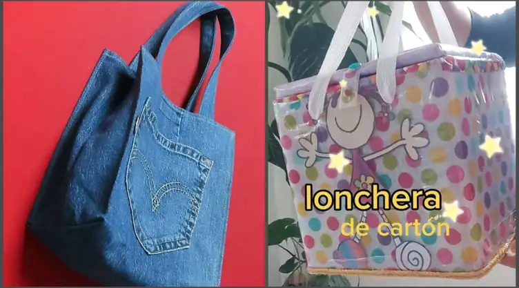 hacer una lonchera con material reciclado