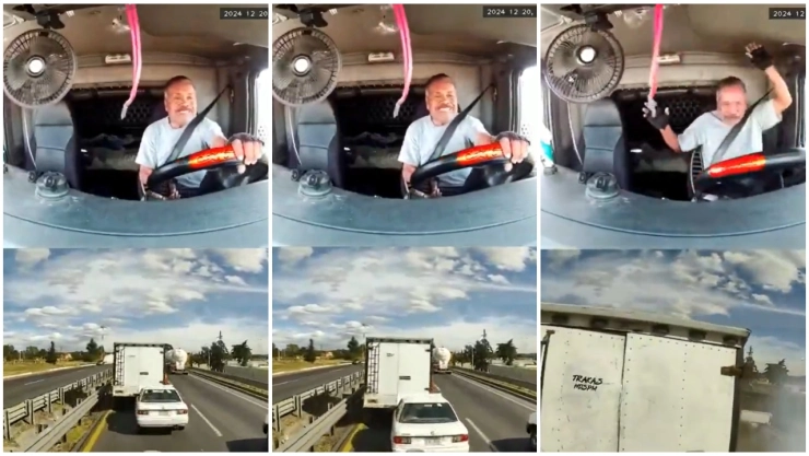 Captan choque de tráiler contra autos en la autopista Puebla-Orizaba