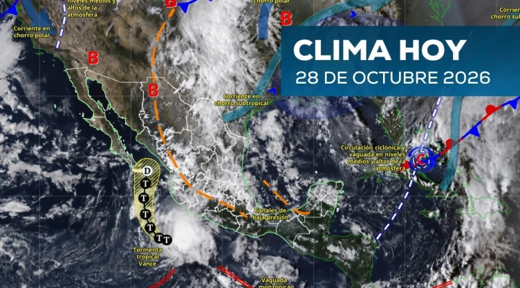 Clima en México 28 de octubre 2026