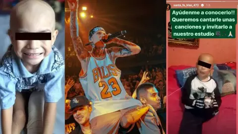 Niño con cáncer pide conocer a Santa Fe Klan