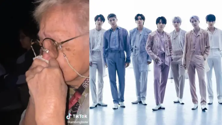 Abuelita ARMY llora de emoción en concierto de BTS en el cine (VIDEO)