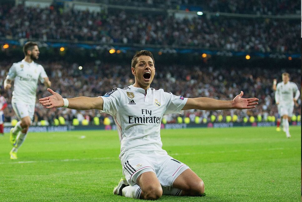 Javier Hernández la rompió en Madrid