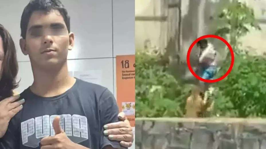 El joven fue atrapado por la leona en segundos.