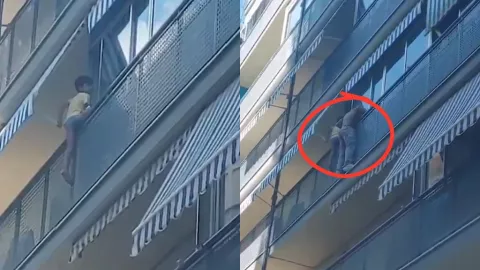 Albañil rescata a niño