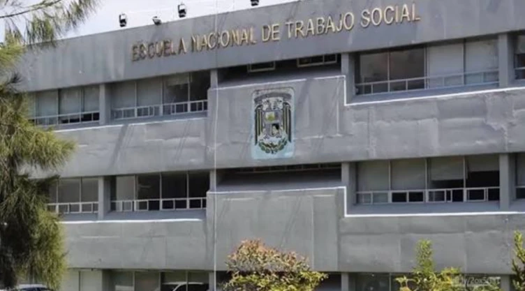 Fachada de la Escuela Nacional de Trabajo Social de la UNAM