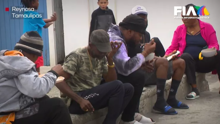 Migrantes en albergues de Tamaulipas.