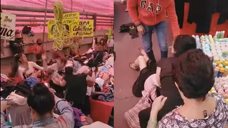 Pelea en la paca