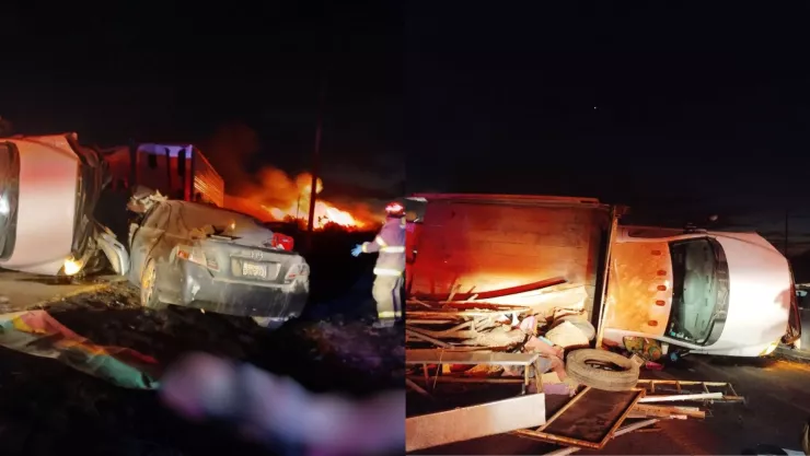 Se registra choque tipo carambola en la sindicatura de Tamazula, en Guasave, Sinaloa..jpg