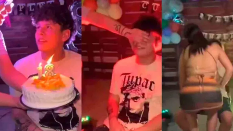 Mamá le lleva bailarina exótica a su hijo