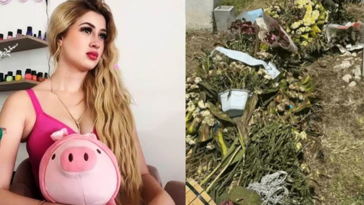 Vandalizan tumba de Valeria Márquez.