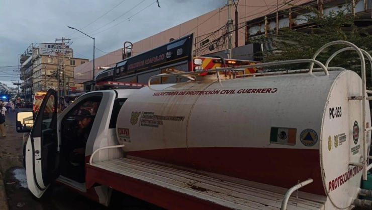 Incendio en Acapulco.