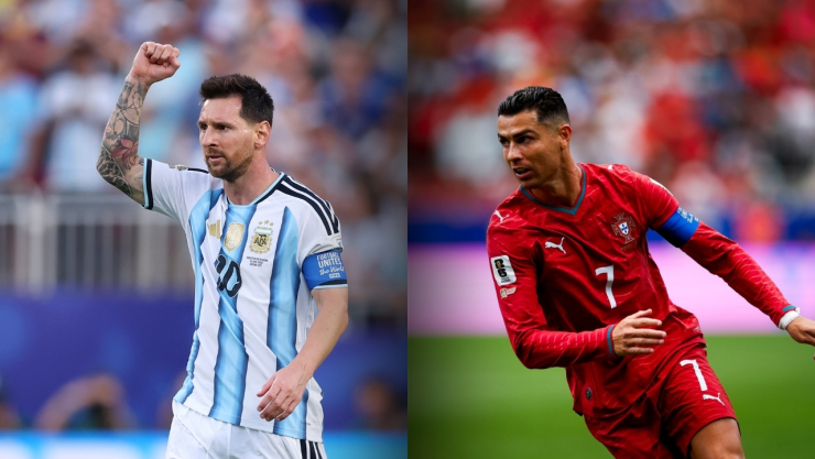 Messi y Cristiano Ronaldo