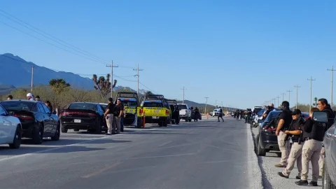 Enfrentamiento entre policías y delincuentes en Nuevo León