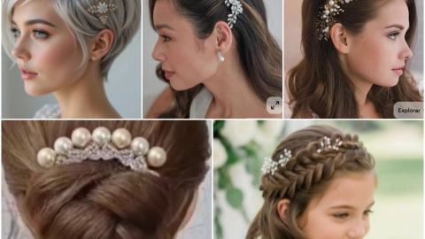 peinados con peineta niñas y adultas