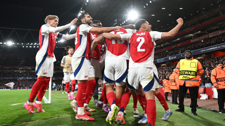 Arsenal celebra la victoria ante Real Madrid