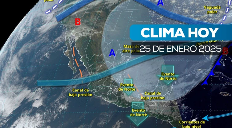 Este será el clima en México el sábado 25 de enero.