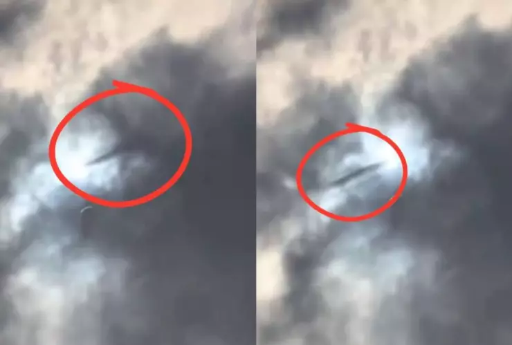 OVNI durante el eclipse