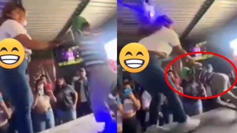 Medio Metro se cae en baile