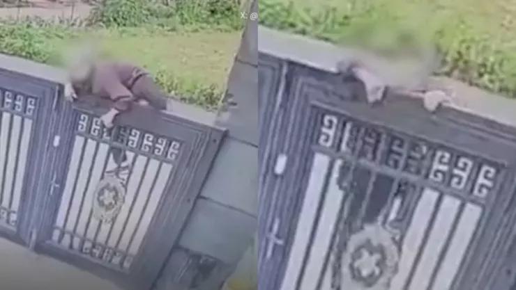 Captan en VIDEO momento en el que ABUELITA DE 92 AÑOS escala barda gigante y huye de asilo esta fue la INQUIETANTE razón.jpg