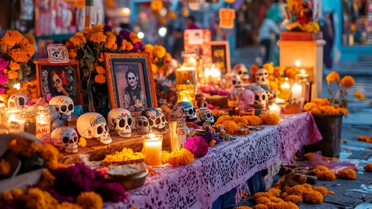 Dia_Muertos_objetos_extranos_colocaban_ofrendas_altar_muertos_calaveras_veladoras_cempasuchil