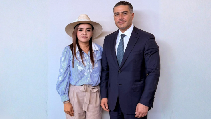 Harfuch se reúne con Grecia Quiroz