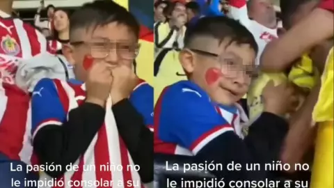 VIDEO: Niño celebra a las Chivas y consuela a su hermano americanista