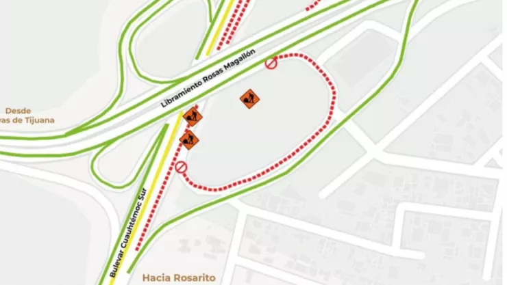 Cierre parcial del bulevar Cuauhtémoc Sur este lunes 29 de julio de 2024