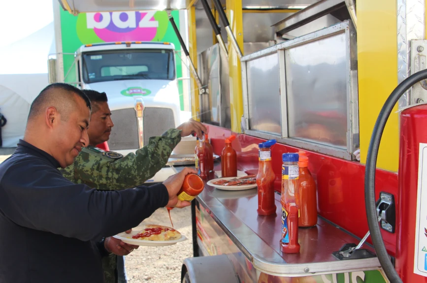 Ricos y deliciosos platillos tuvimos en el centro de acopio