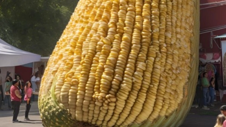 Desaparece mazorca gigante de la Feria del Elote 2024 en Atlixco