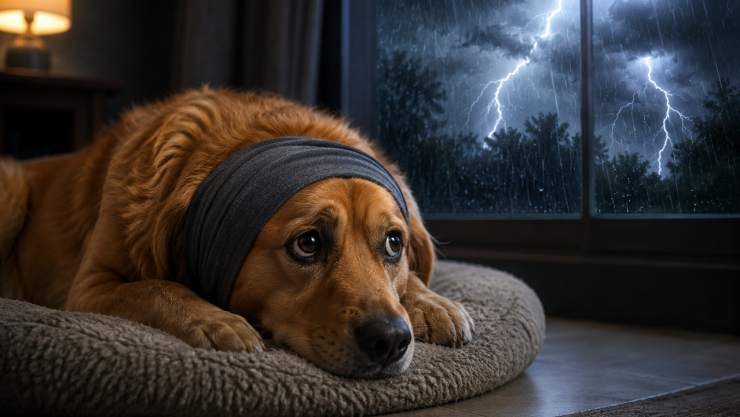 El truco de la venda: Cómo calmar el miedo y la ansiedad de tu perro durante las tormentas eléctricas