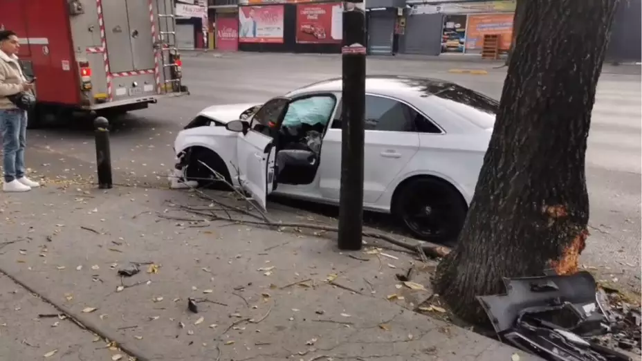 CDMX: Borracho provoca un fuerte accidente en Patriotismo empezando la Navidad