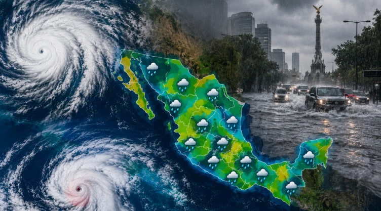 Domingo de tormentas en México: Huracán “Polo” y Depresión 18-E causarán lluvias en más de 20 estados hoy 27 de septiembre