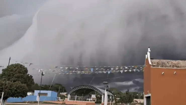 Así se vio la formación de nubes en Yucatán por huracán ‘Beryl’ (VIDEO)