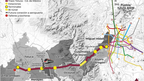 El recorrido completo del Tren Interurbano M&eacute;xico-Toluca que cuesta un m&iacute;nimo de 15 pesos