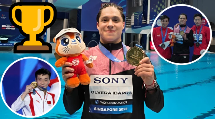 Osmar Olvera les ganó a los chinos: ellos eran sus rivales en el Mundial de Clavados 2025 (uno es campeón olímpico)