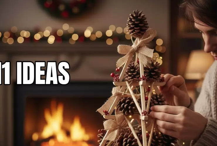 11 ideas de árboles artesanales y poco tradicionales que puedes hacer para esta Navidad