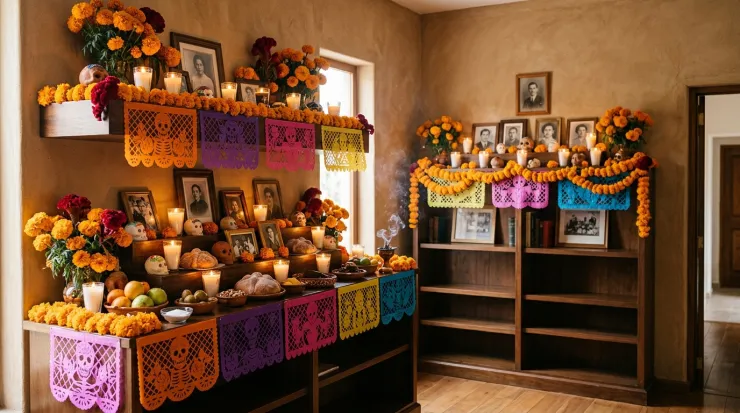 La ofrenda en repisas o estilo galería