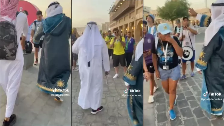 Mexicanos se disfrazan de cataries y bromean entre aficionados rivales