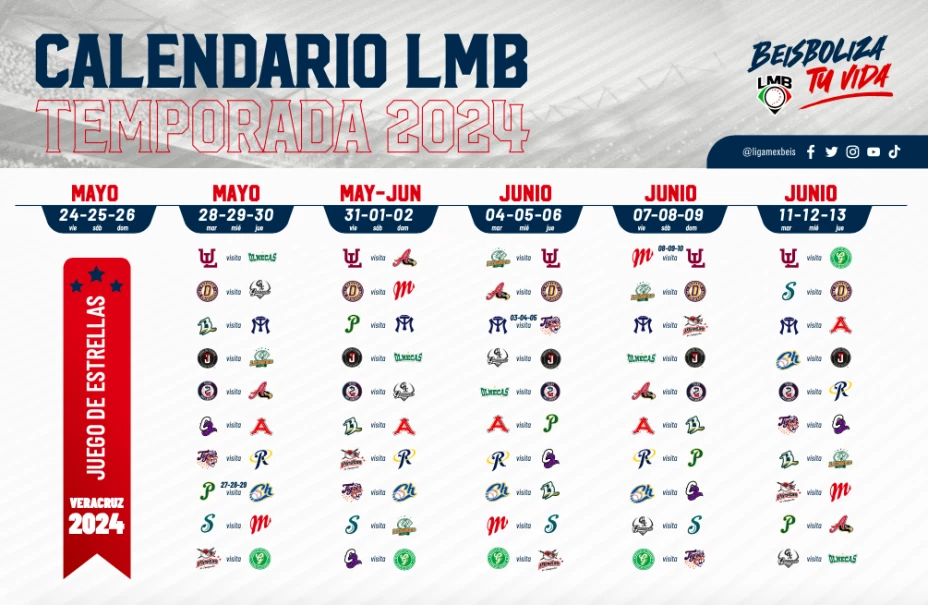 Calendario 2024 de la Liga Mexicana de Beisbol
