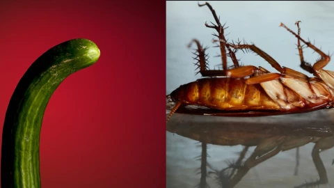 Usa el método del pepino para ahuyentar cucarachas.