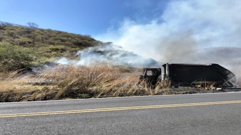 incendio camión basura