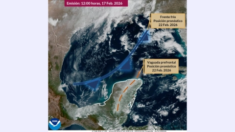 ¡Adiós al calor! Nuevo frente frío LLEGARÁ a Yucatán y en esta fecha se sentirán sus efectos